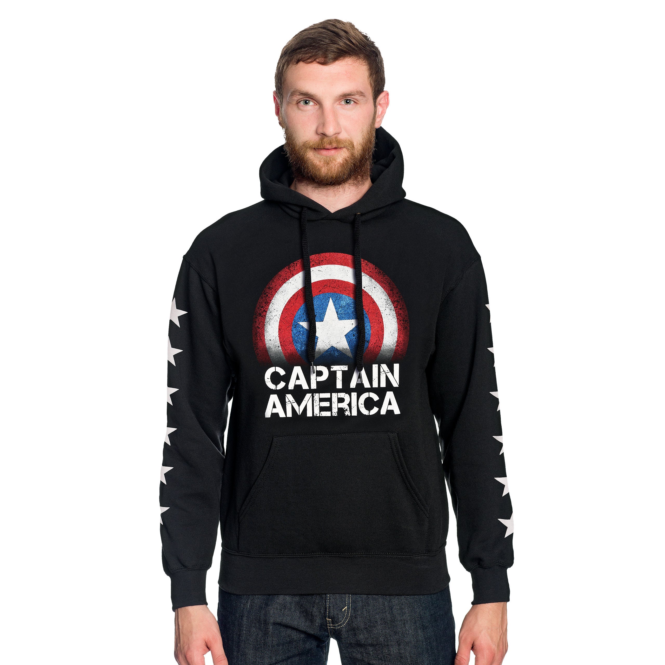 Produktbild Captain America - Shield Hoodie schwarz