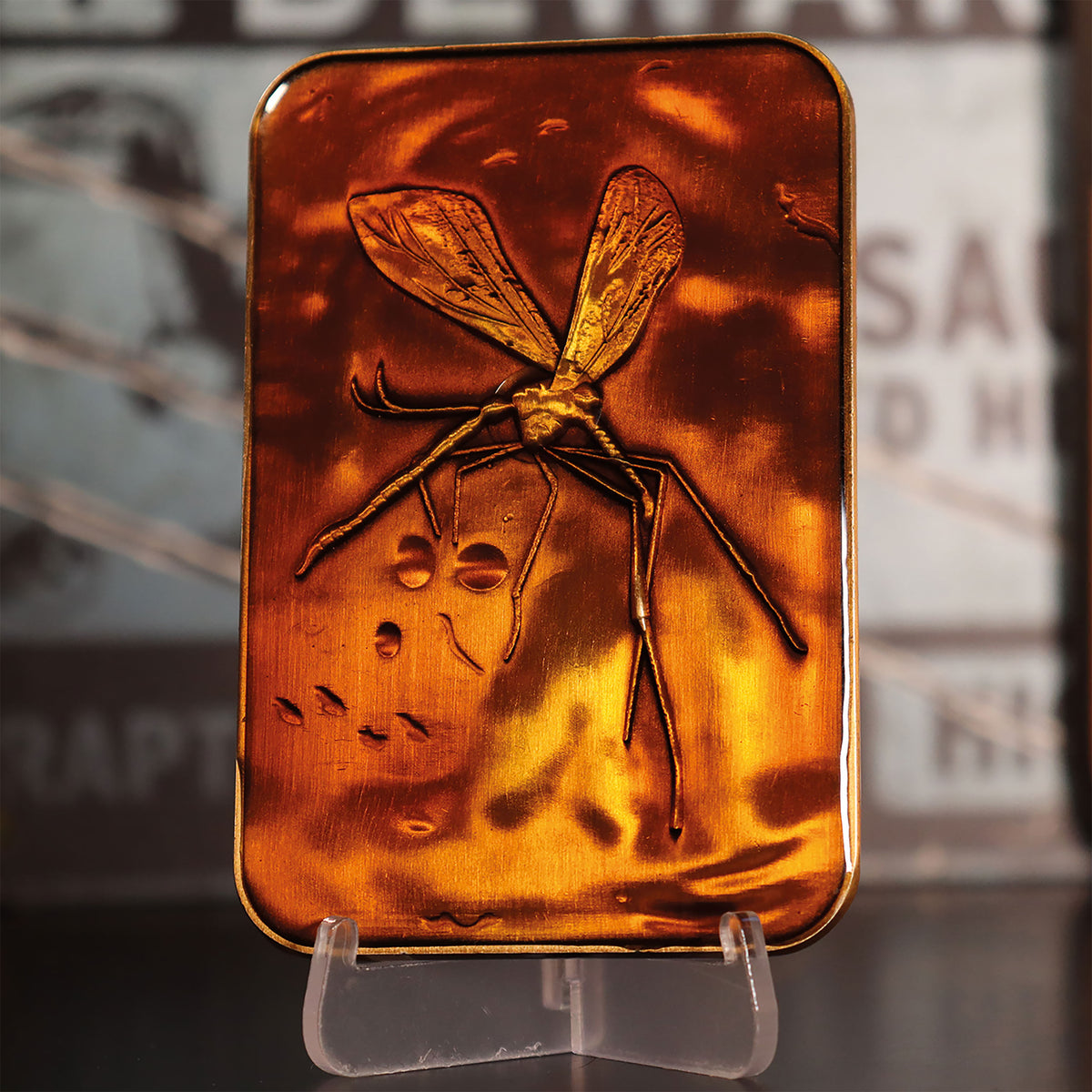 Produktbild Jurassic Park - Moskito in Amber Metallbarren Replik limitiert