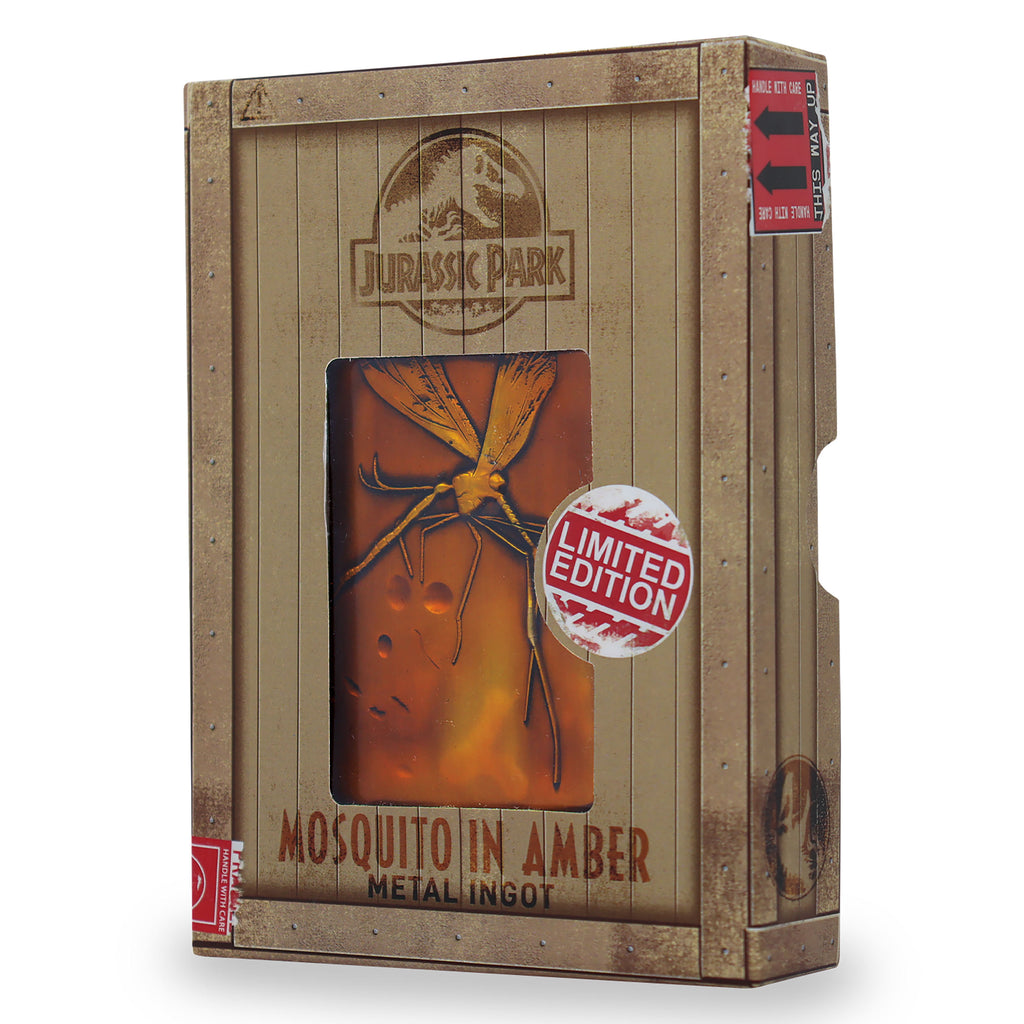 Produktbild Jurassic Park - Moskito in Amber Metallbarren Replik limitiert