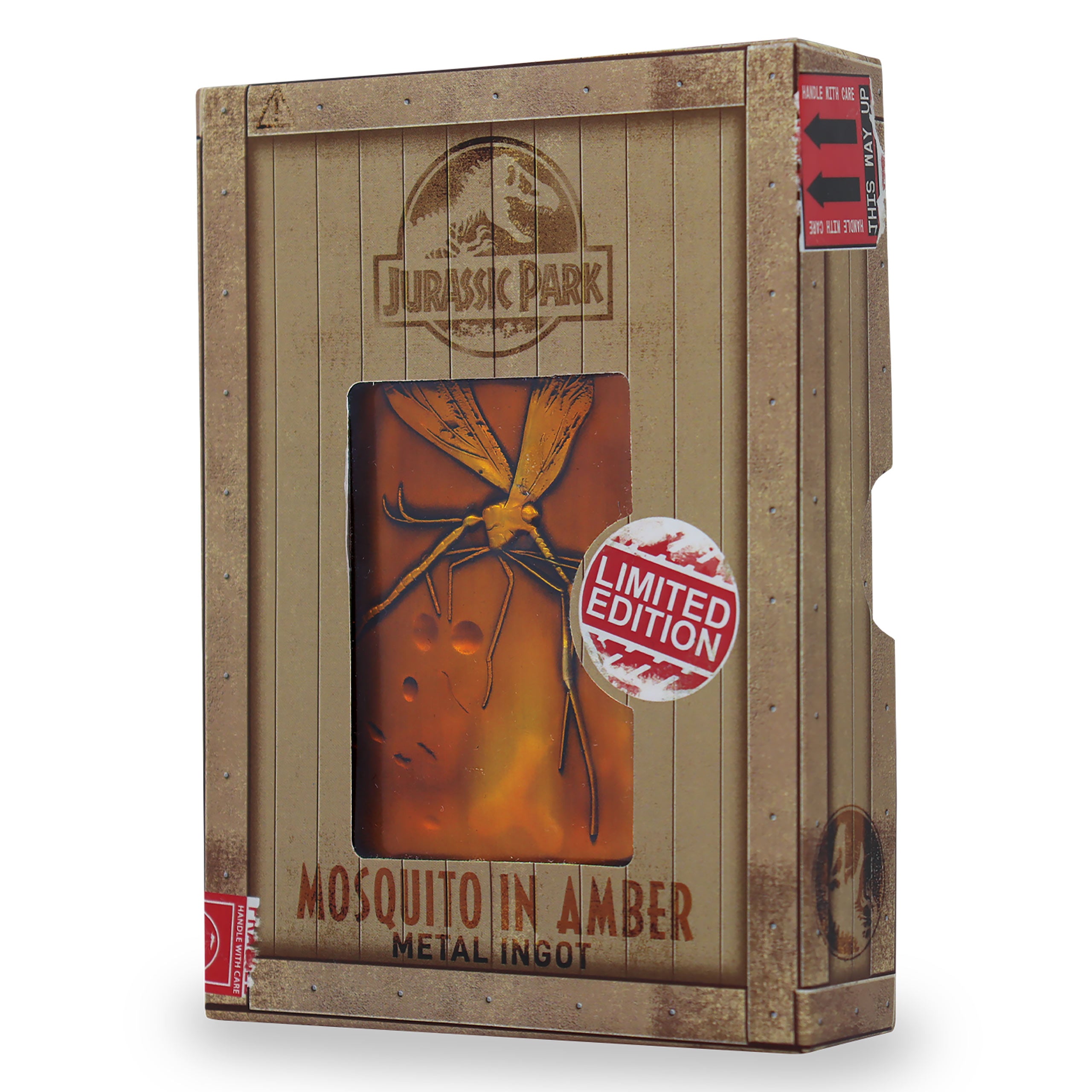 Produktbild Jurassic Park - Moskito in Amber Metallbarren Replik limitiert