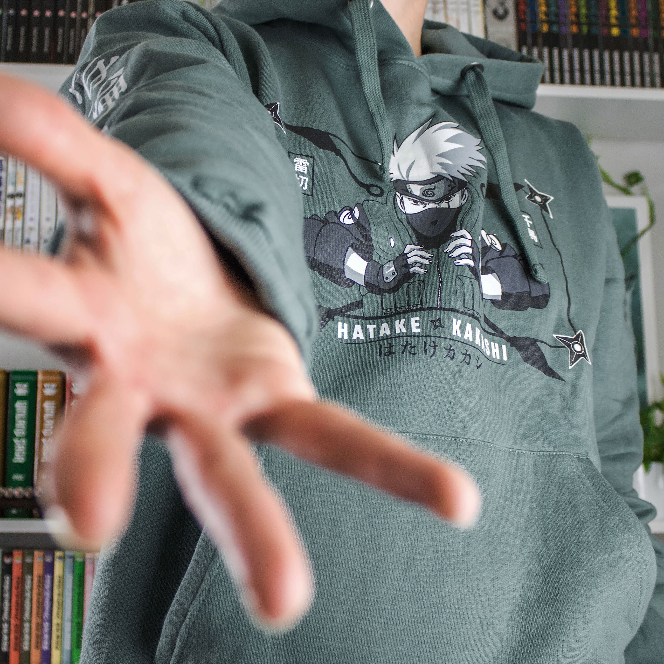 Produktbild Naruto Shippuden - Hatake Kakashi Hoodie grün