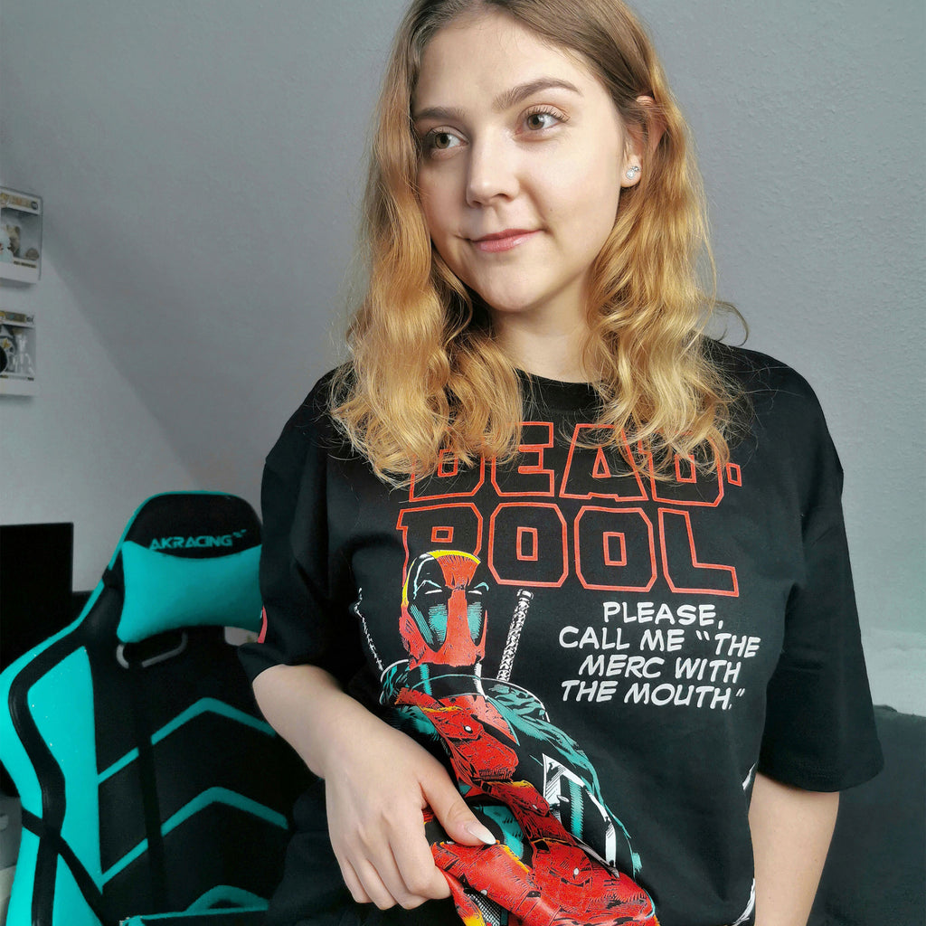 Produktbild Deadpool - The Merc With The Mouth Oversize T-Shirt schwarz