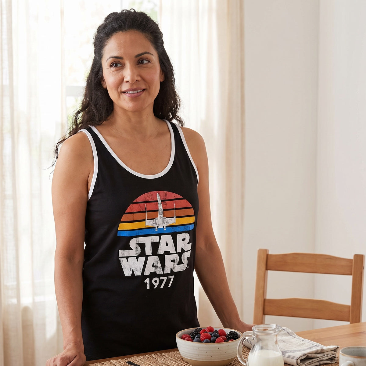 Produktbild Star Wars of 1977 Distressed Tanktop schwarz