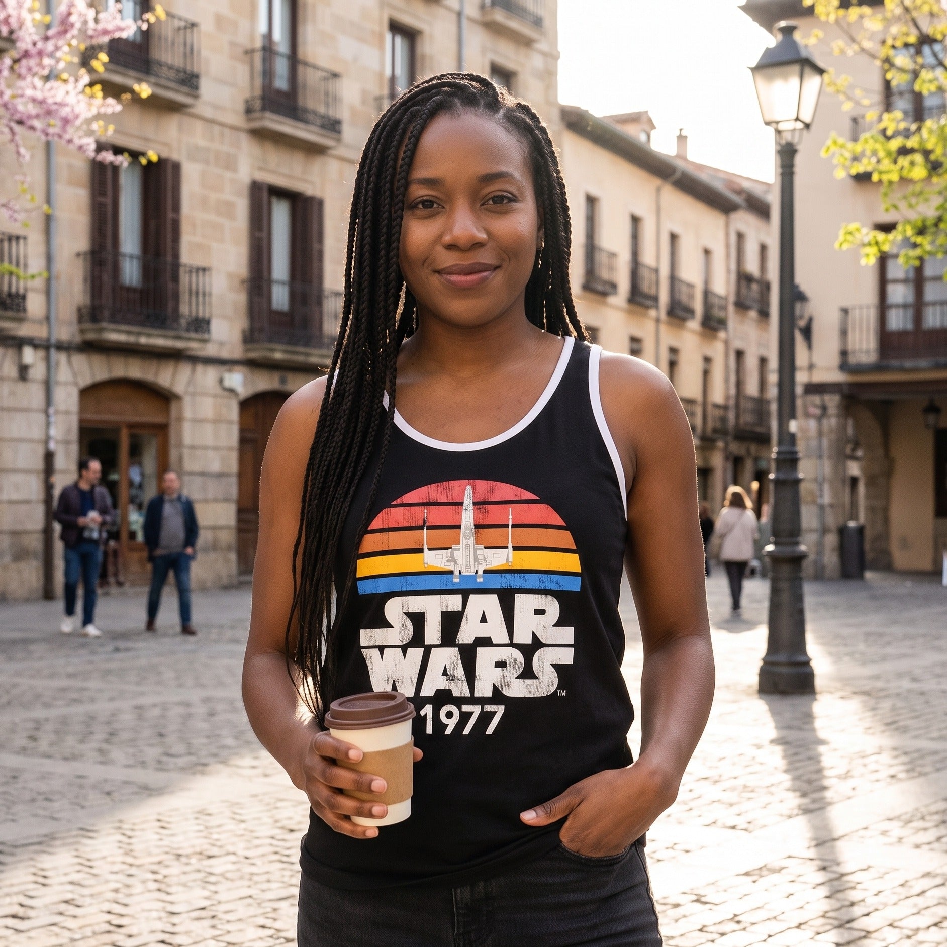 Produktbild Star Wars of 1977 Distressed Tanktop schwarz