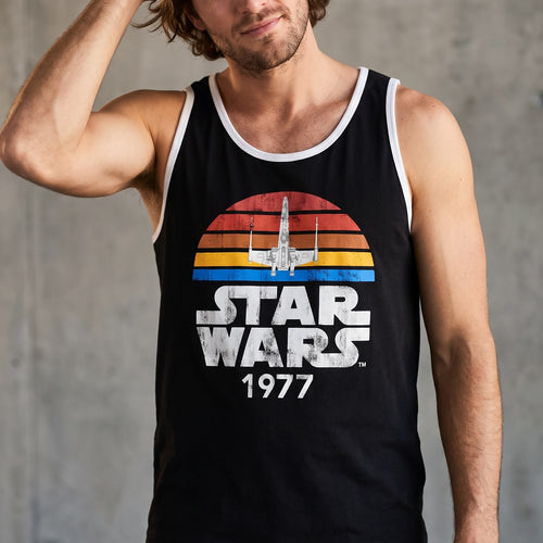 Produktbild Star Wars of 1977 Distressed Tanktop schwarz