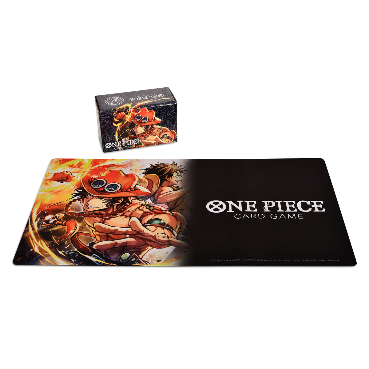 Produktbild One Piece Card Game - Portgas D. Ace Spielmatte und Aufbewahrungsbox