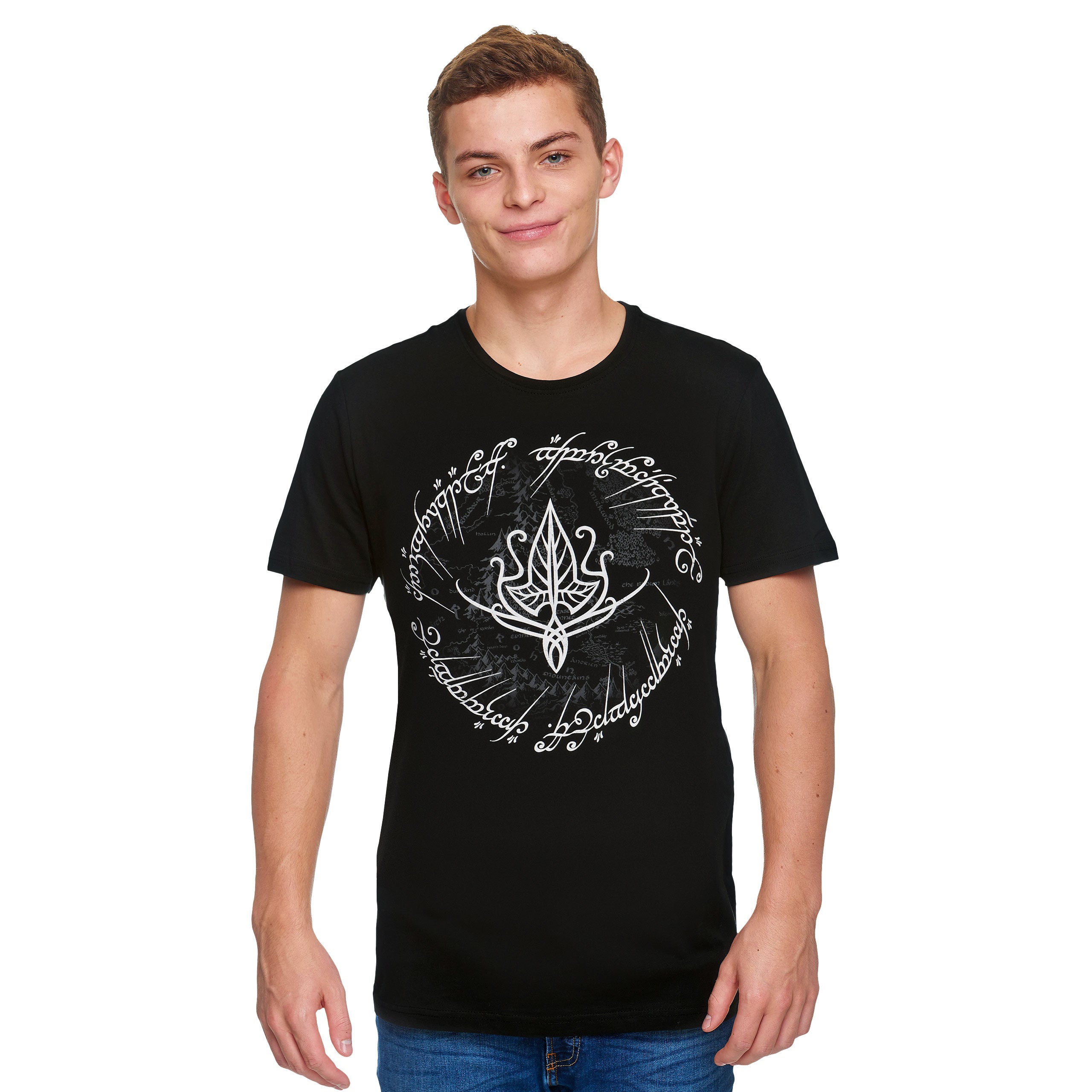 Produktbild Der Herr der Ringe - Elbenblatt T-Shirt schwarz