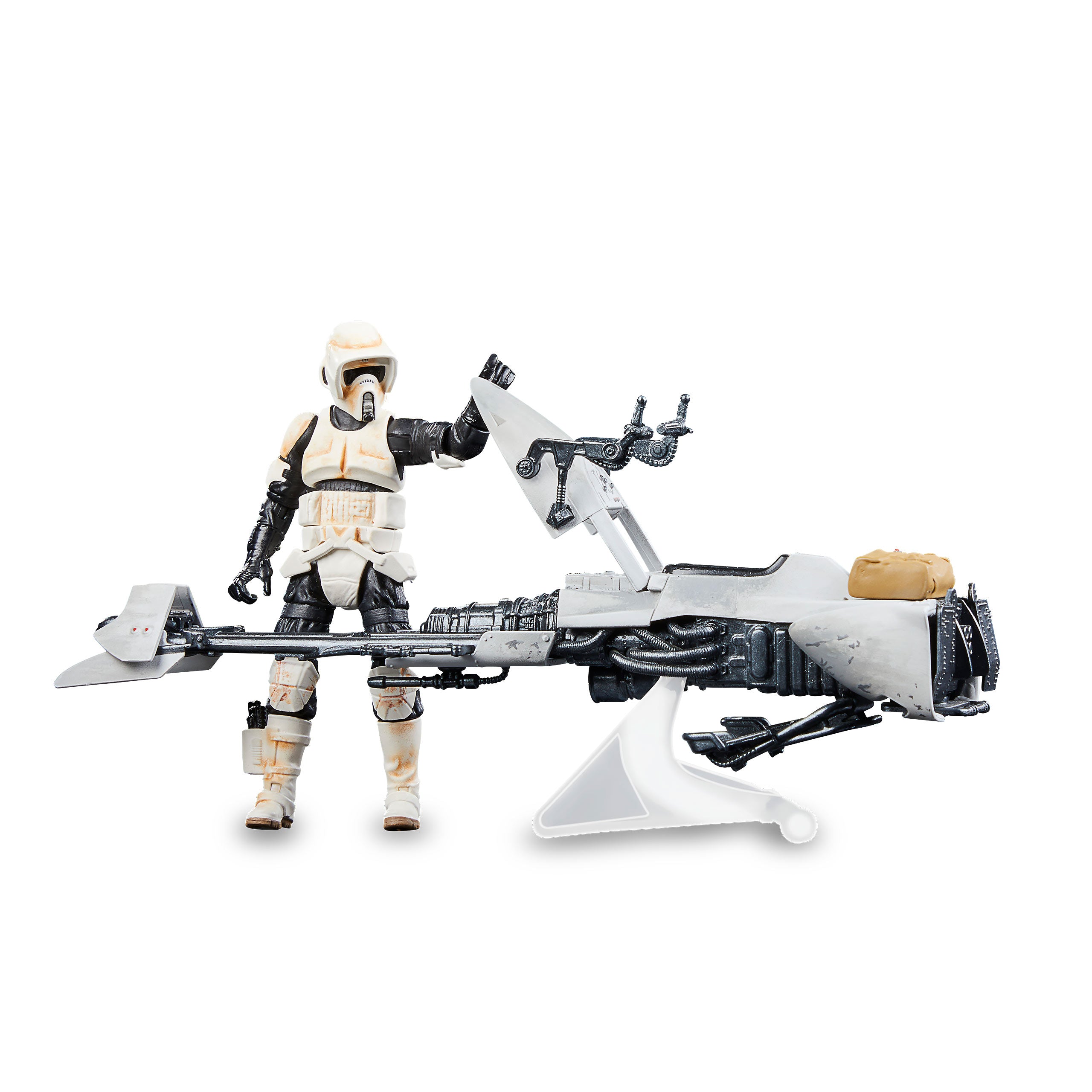 Produktbild Star Wars - Speeder Bike mit Scout Trooper & Grogu Actionfigur