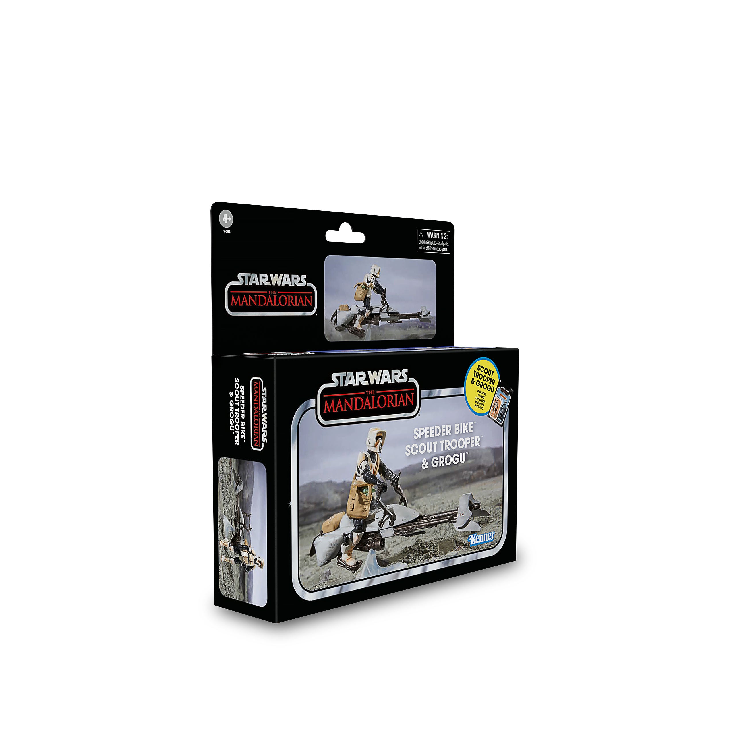 Produktbild Star Wars - Speeder Bike mit Scout Trooper & Grogu Actionfigur