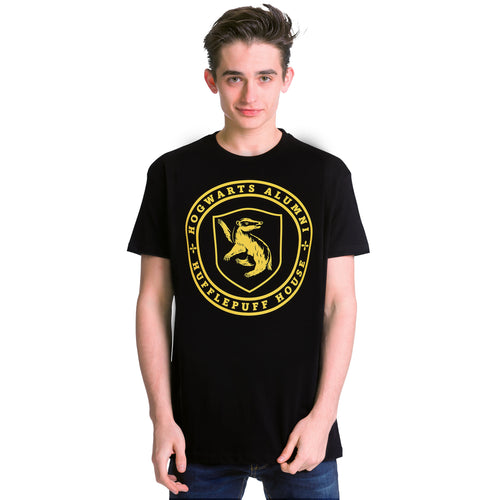 Produktbild Hufflepuff Hogwarts Alumni T-Shirt schwarz - Harry Potter