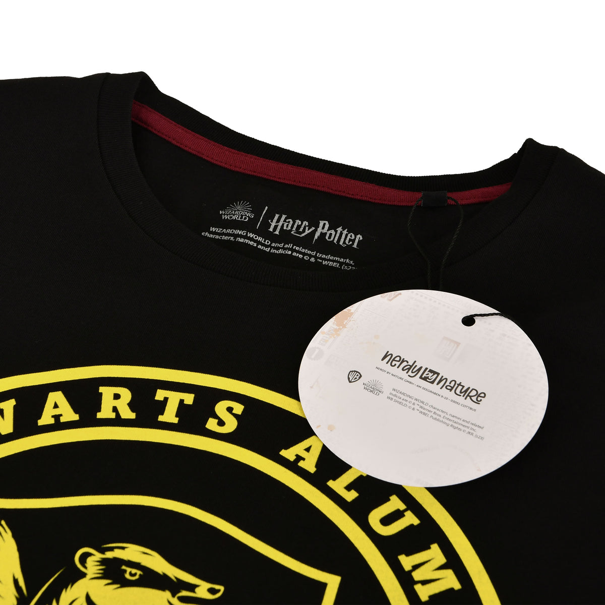 Produktbild Hufflepuff Hogwarts Alumni T-Shirt schwarz - Harry Potter