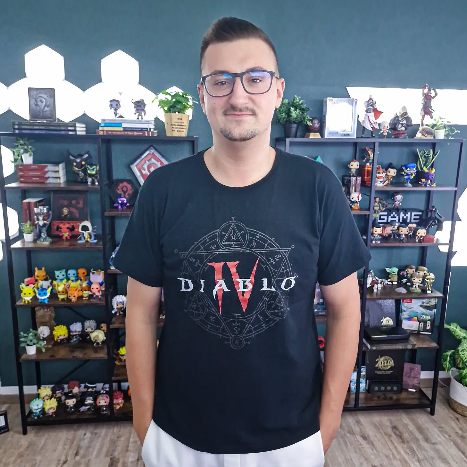 Produktbild Diablo IV - Hexagramm Logo T-Shirt schwarz