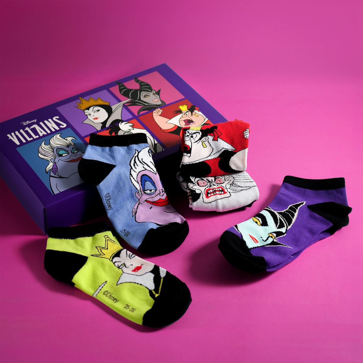 Produktbild Disney - Villains Bad Girls Sneaker Socken 5er Set