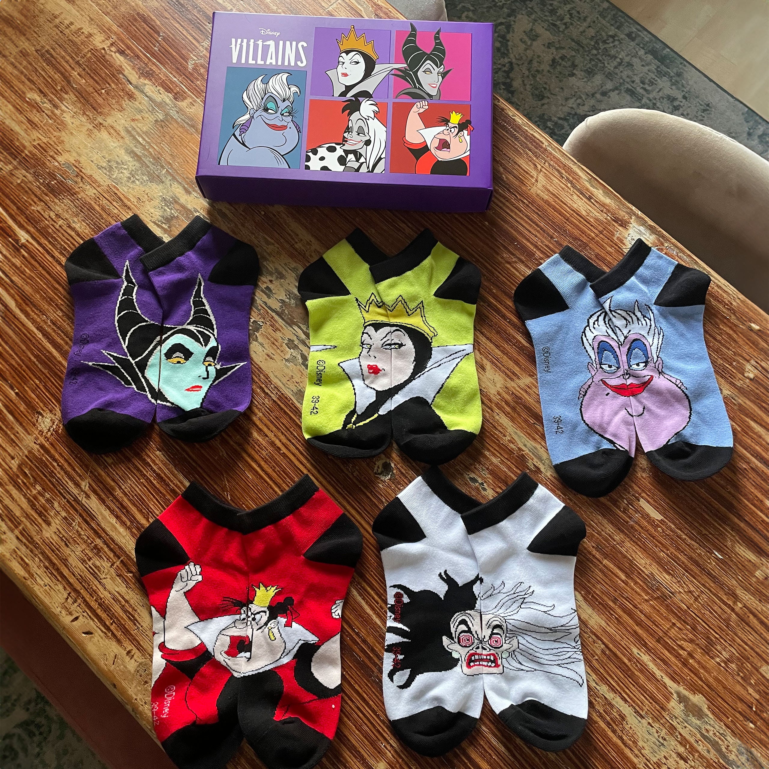 Produktbild Disney - Villains Bad Girls Sneaker Socken 5er Set