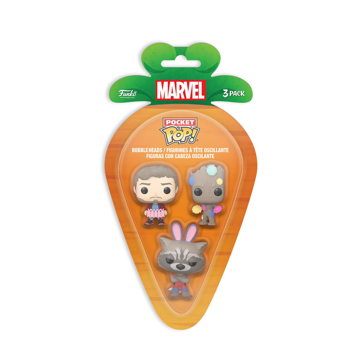 Produktbild Guardians of the Galaxy Funko Pocket Pop 3er Figuren Set Oster-Edition