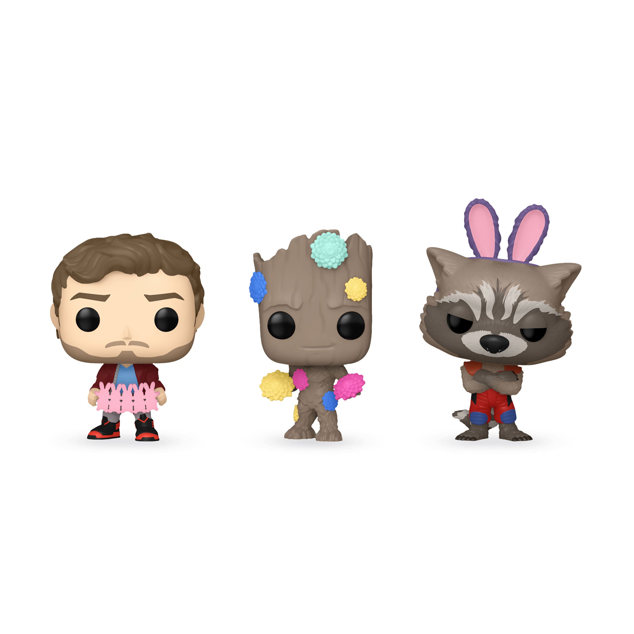 Produktbild Guardians of the Galaxy Funko Pocket Pop 3er Figuren Set Oster-Edition