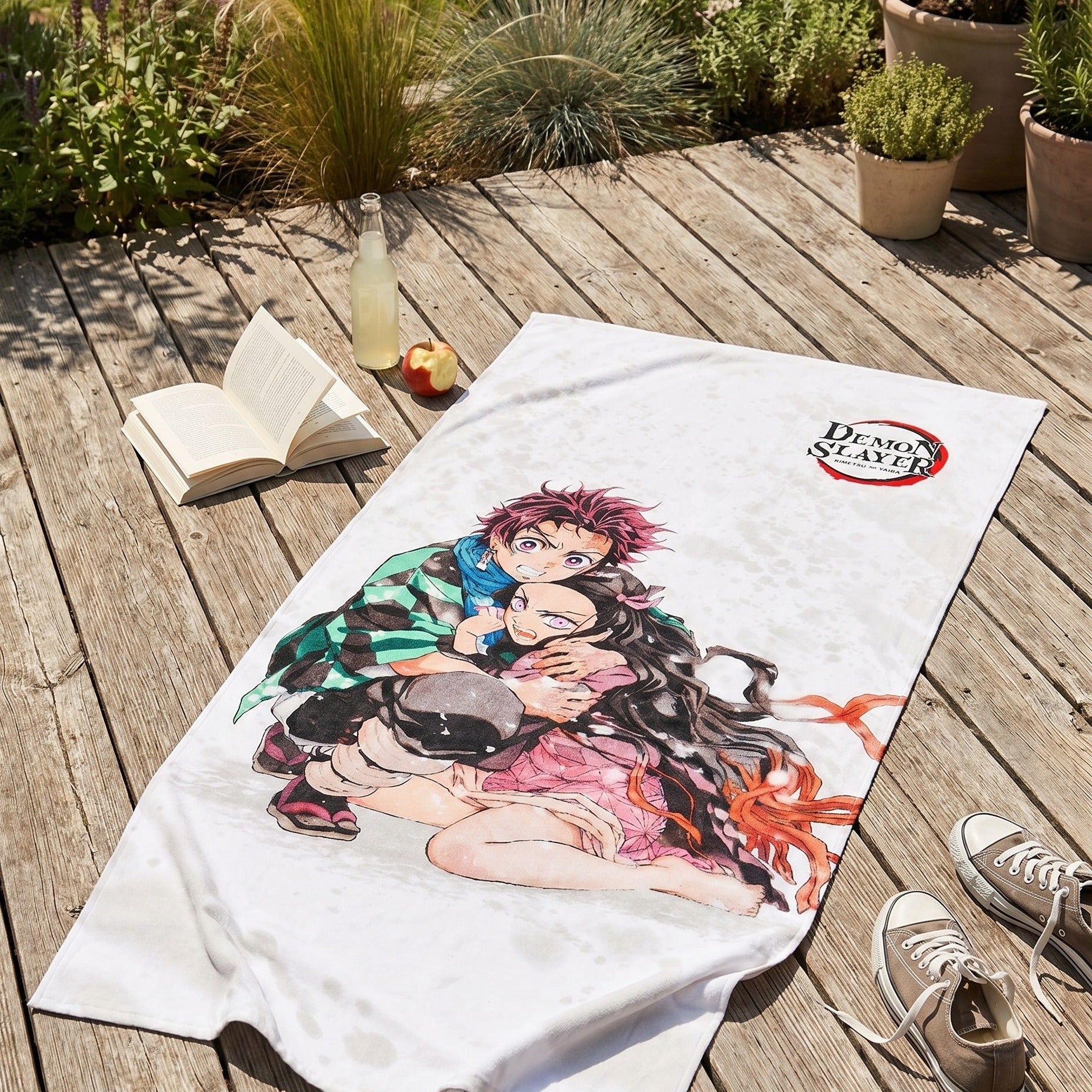 Produktbild Demon Slayer - Nezuko und Tanjiro Kamado Badetuch