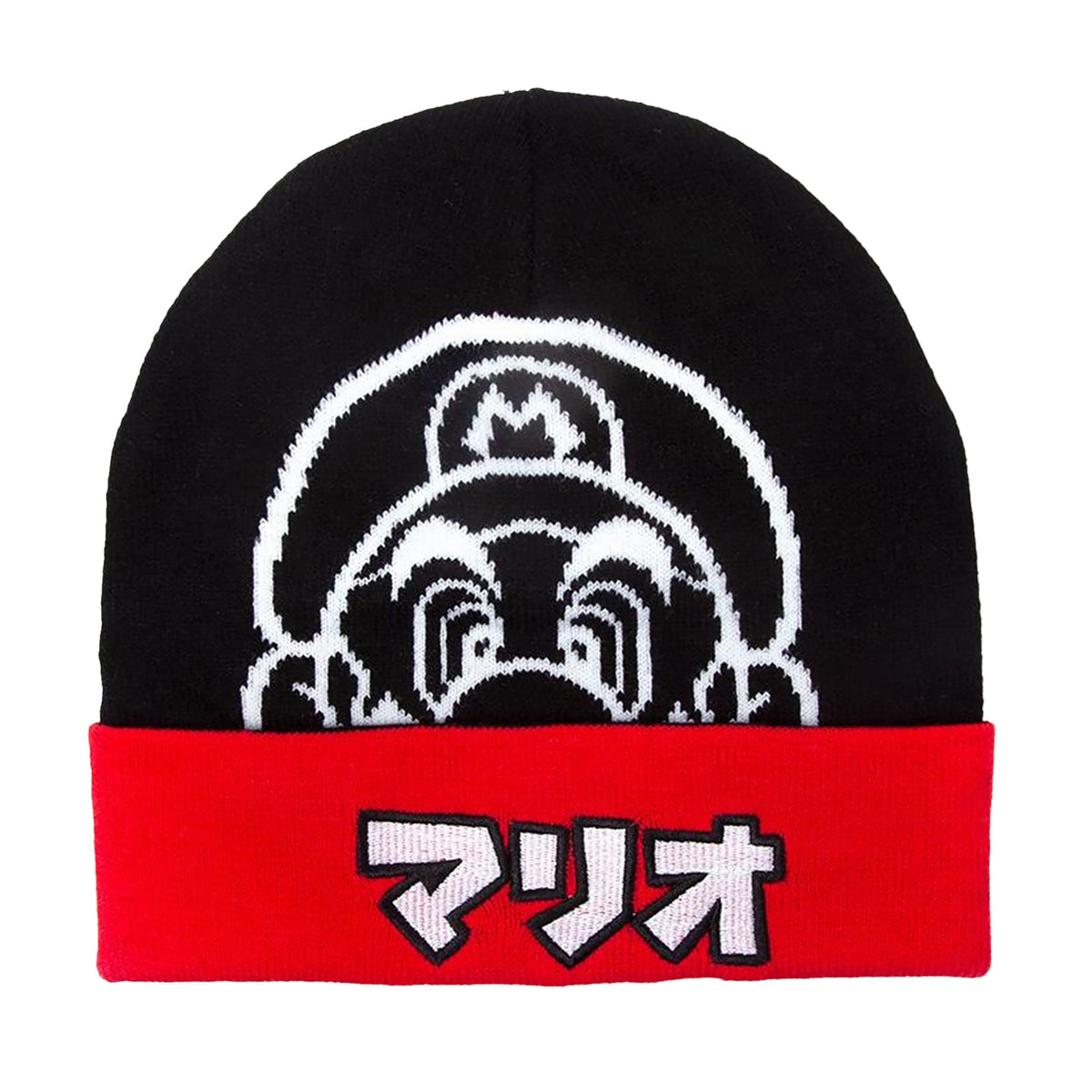 Produktbild Super Mario - Japanese Beanie schwarz-rot