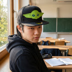 Produktbild Grogu Snapback Cap schwarz - Star Wars The Mandalorian
