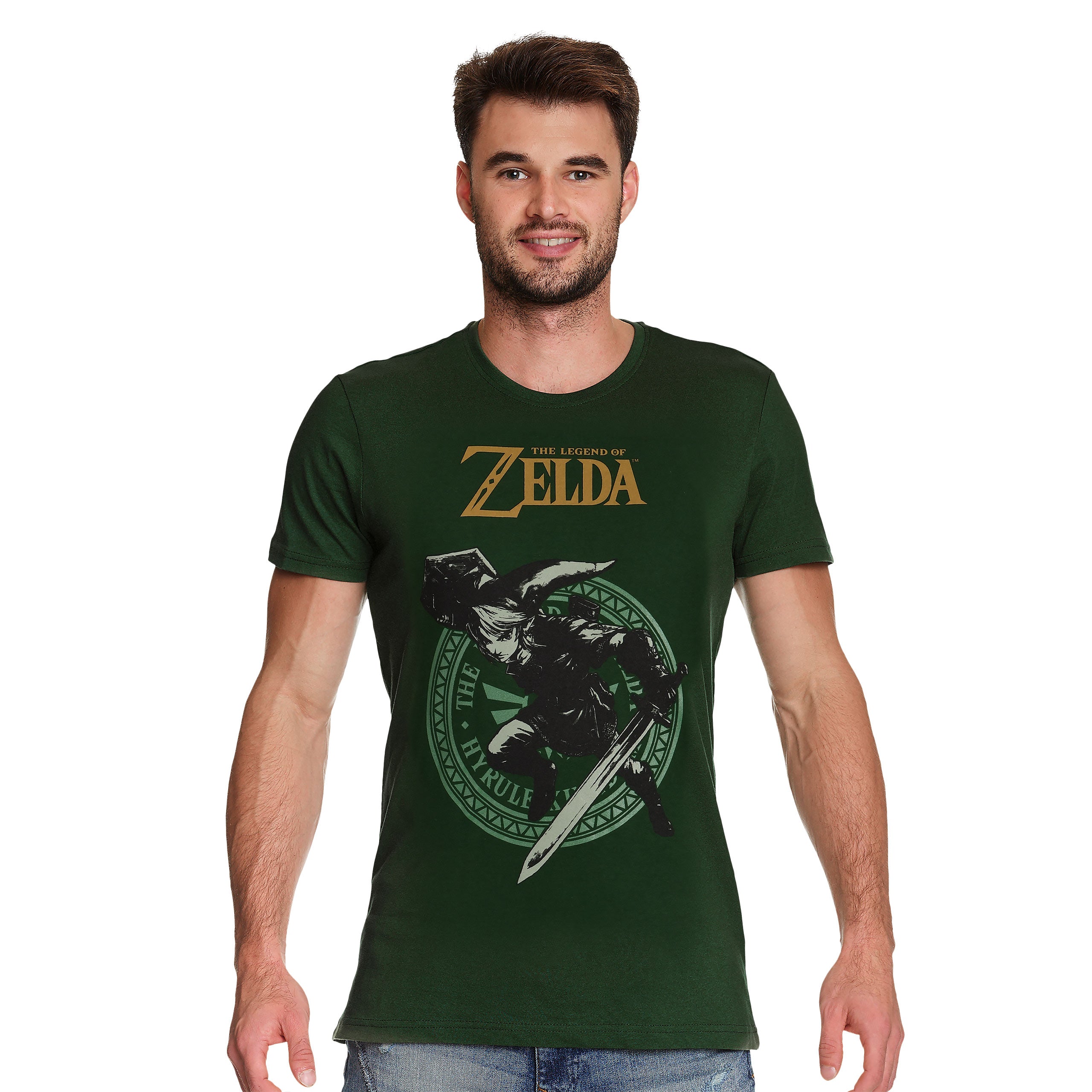 Produktbild Zelda - Link Pose T-Shirt grün