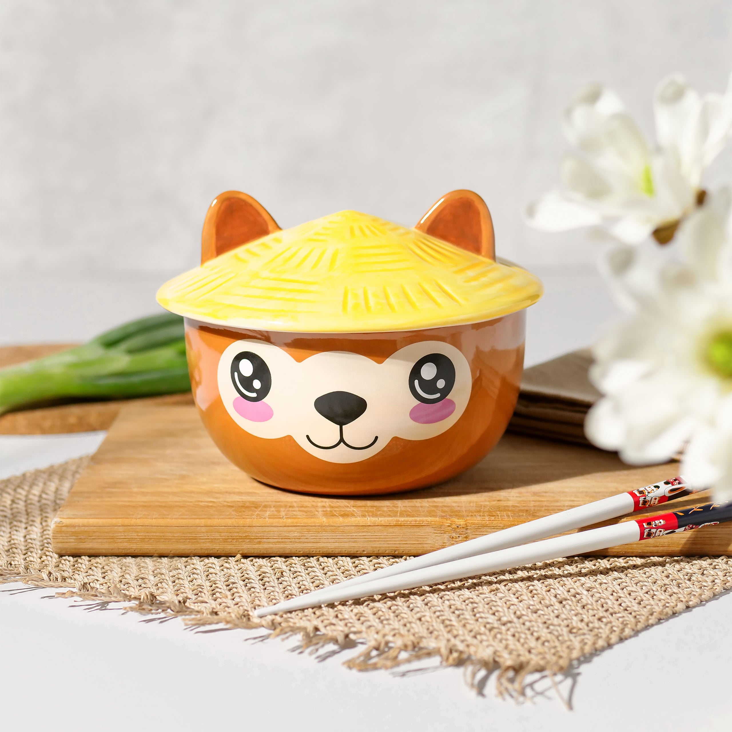 Produktbild Alpaka Kawaii Schale mit Deckel für Anime Fans