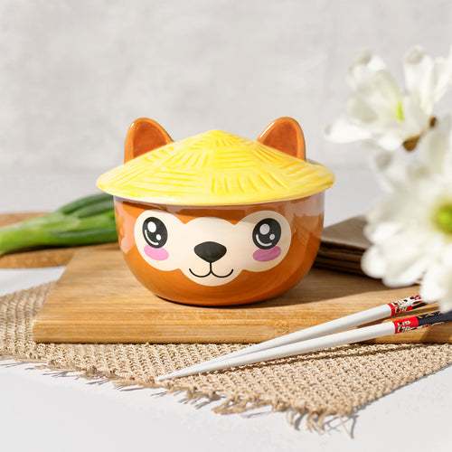 Produktbild Alpaka Kawaii Schale mit Deckel für Anime Fans