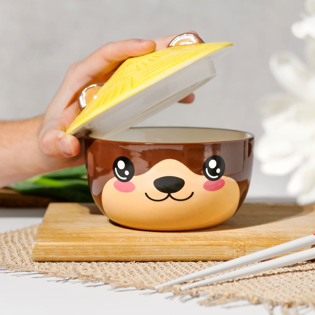 Produktbild Otter Kawaii Schale mit Deckel für Anime Fans
