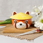 Produktbild Roter Panda Kawaii Schale mit Deckel für Anime Fans