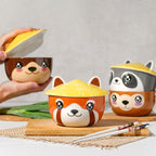 Produktbild Roter Panda Kawaii Schale mit Deckel für Anime Fans