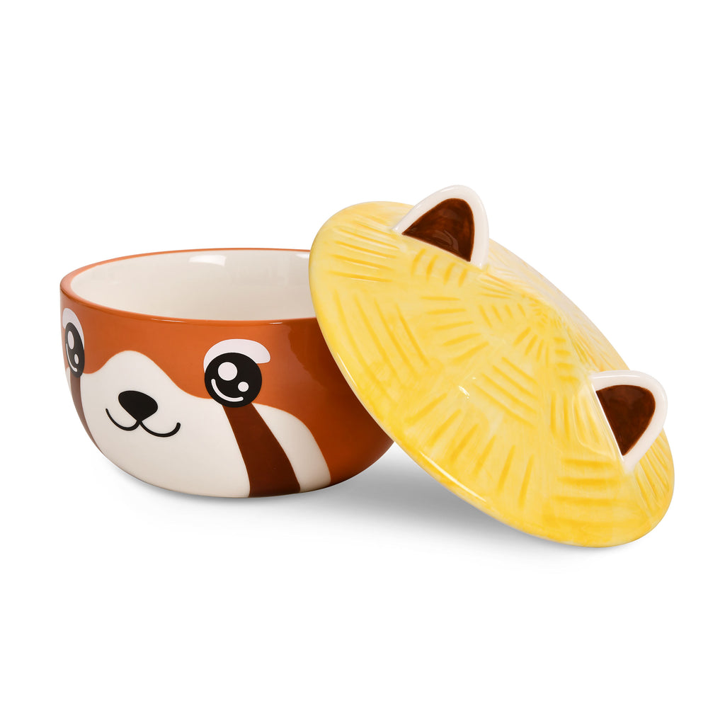 Produktbild Roter Panda Kawaii Schale mit Deckel für Anime Fans
