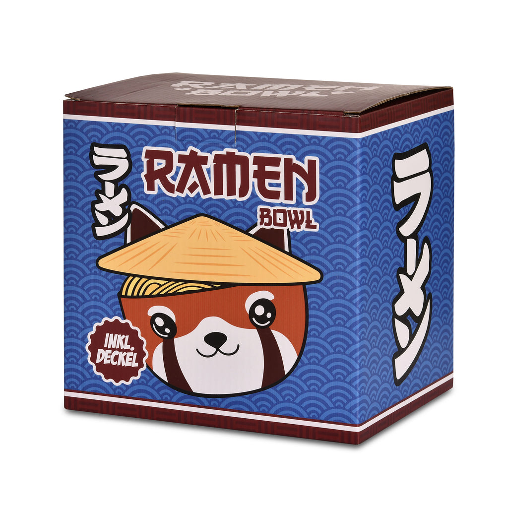 Produktbild Roter Panda Kawaii Schale mit Deckel für Anime Fans