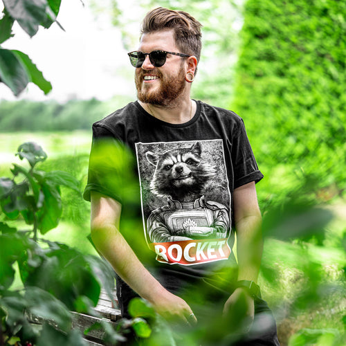 Produktbild Rocket Raccoon T-Shirt schwarz - Marvel
