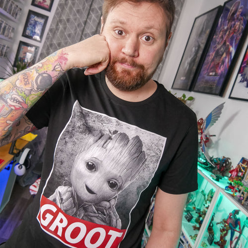 Produktbild Baby Groot T-Shirt schwarz - Marvel