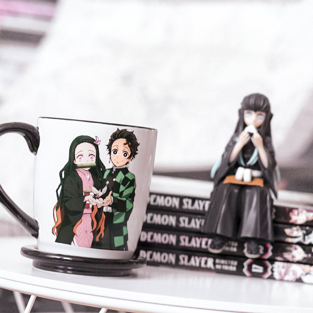 Produktbild Demon Slayer - Nezuko & Tanjiro Kamado Tasse mit Deckel