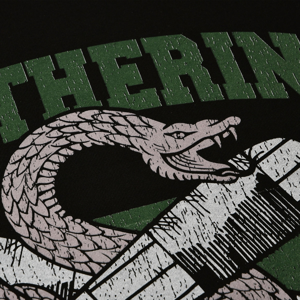 Produktbild Slytherin Quidditch College T-Shirt schwarz - Harry Potter