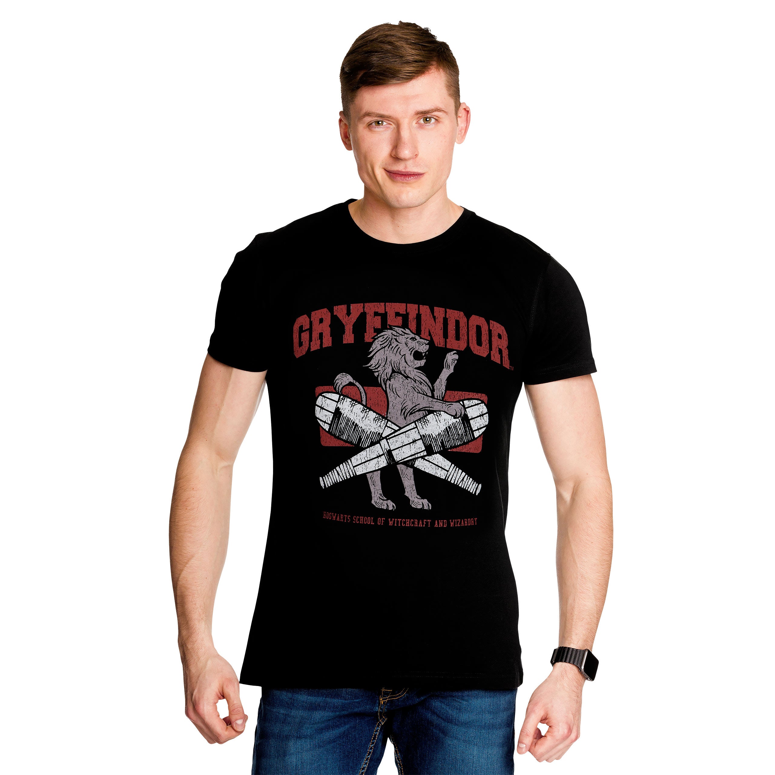 Produktbild Gryffindor Quidditch College T-Shirt schwarz - Harry Potter