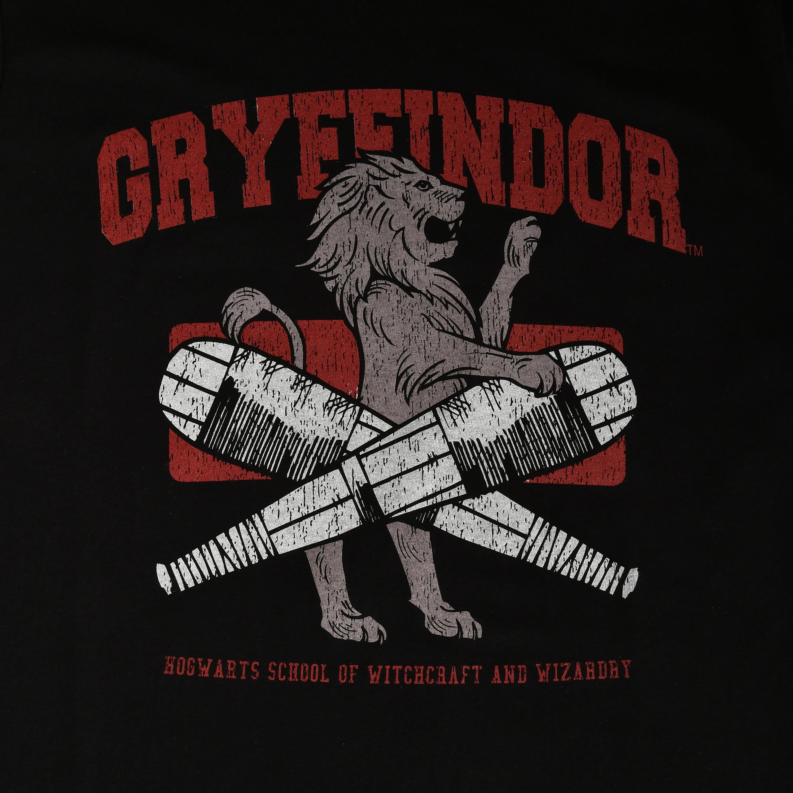 Produktbild Gryffindor Quidditch College T-Shirt schwarz - Harry Potter