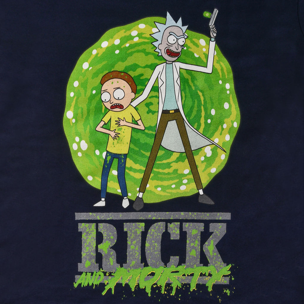 Produktbild Rick and Morty - Portal T-Shirt blau