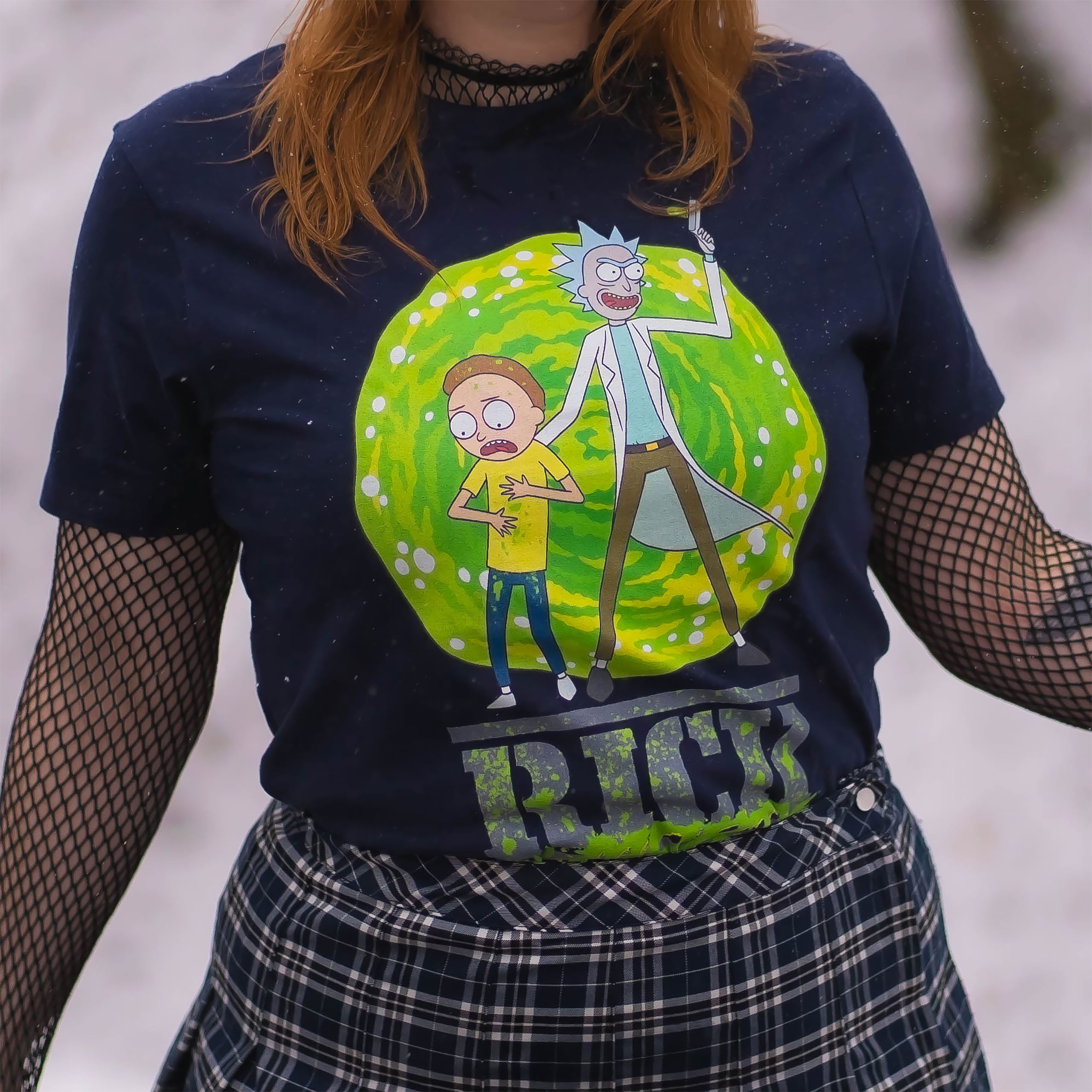 Product image Rick and Morty - Portal T-Shirt blue