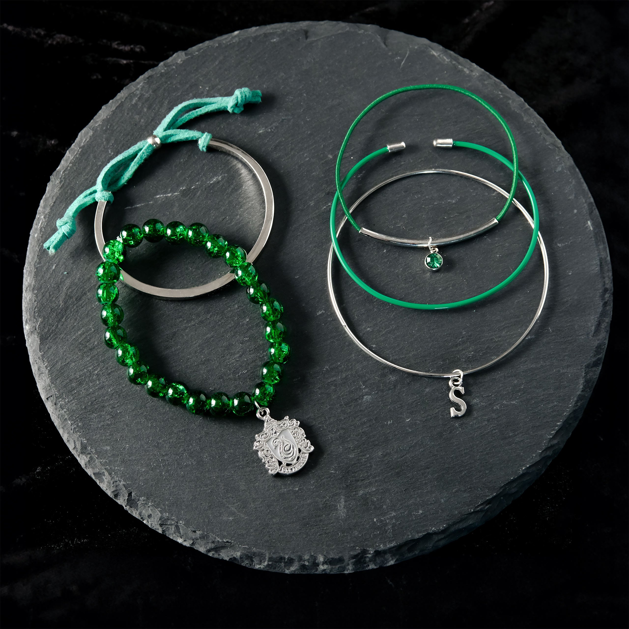 Produktbild Harry Potter - Slytherin Armbänder 5er Set