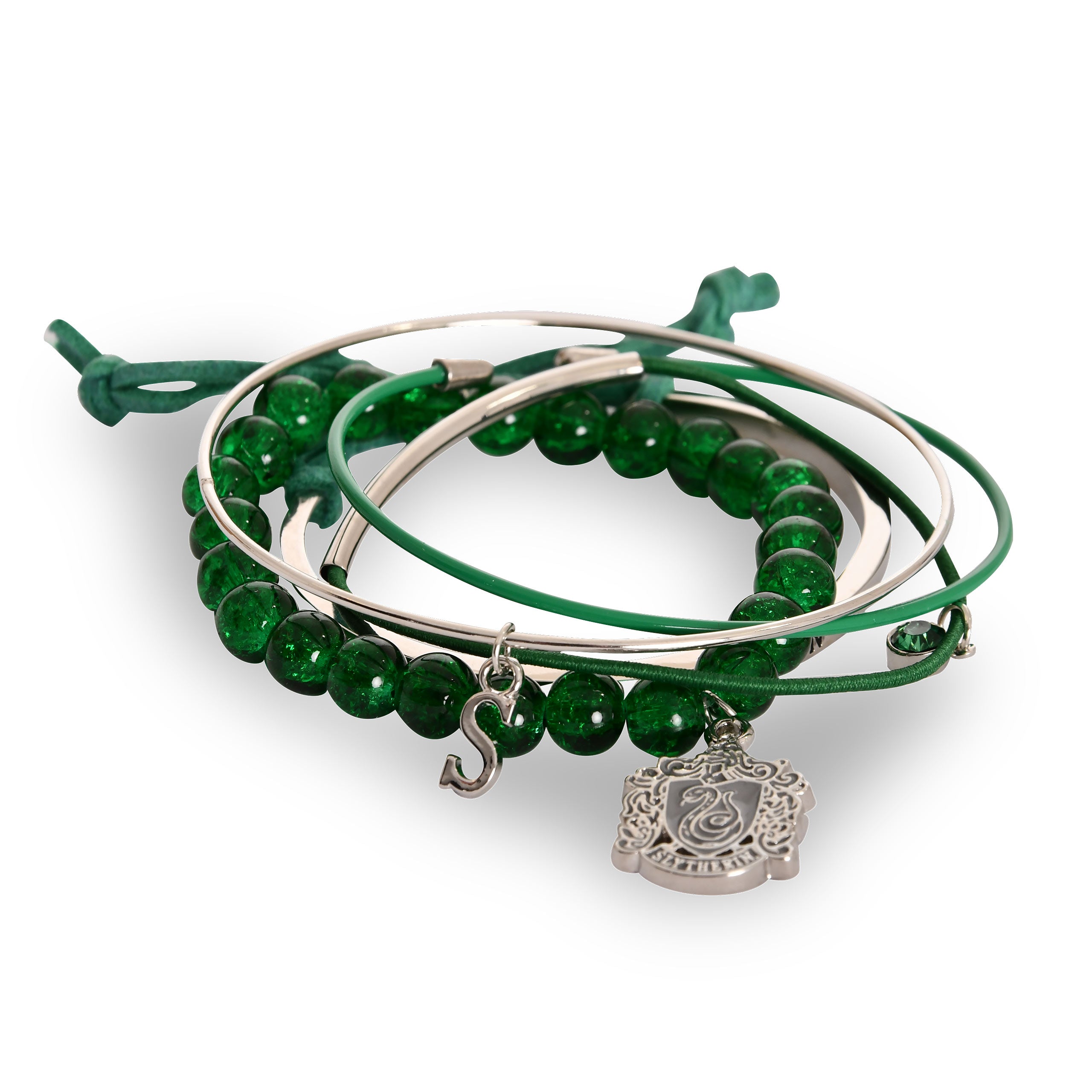 Produktbild Harry Potter - Slytherin Armbänder 5er Set