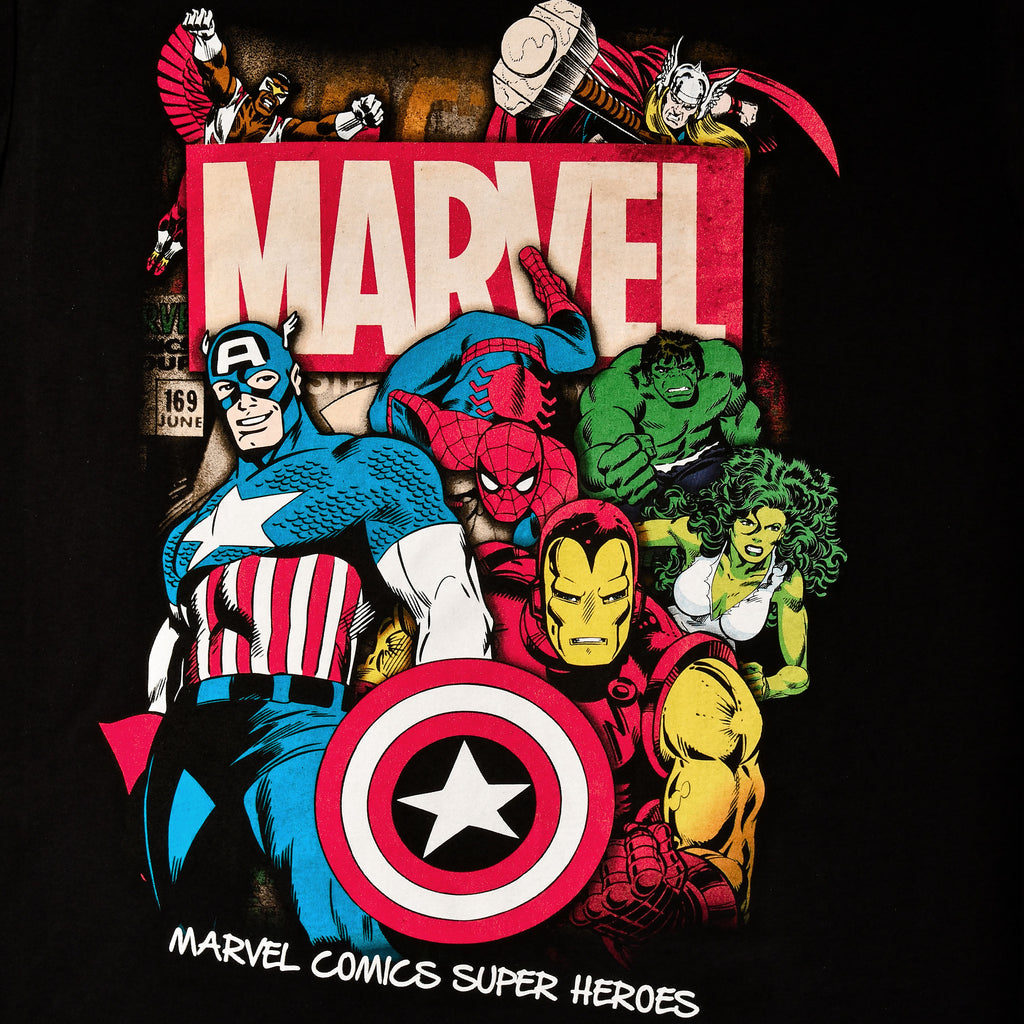 Produktbild Marvel Comics Superheroes T-Shirt schwarz