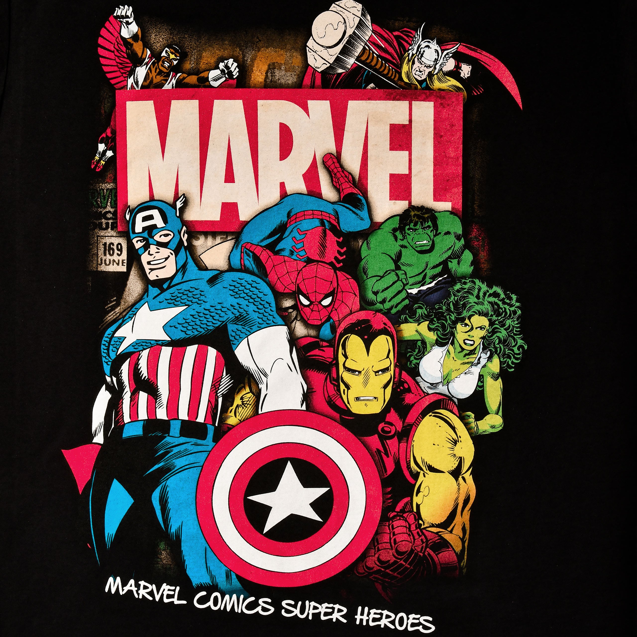 Produktbild Marvel Comics Superheroes T-Shirt schwarz
