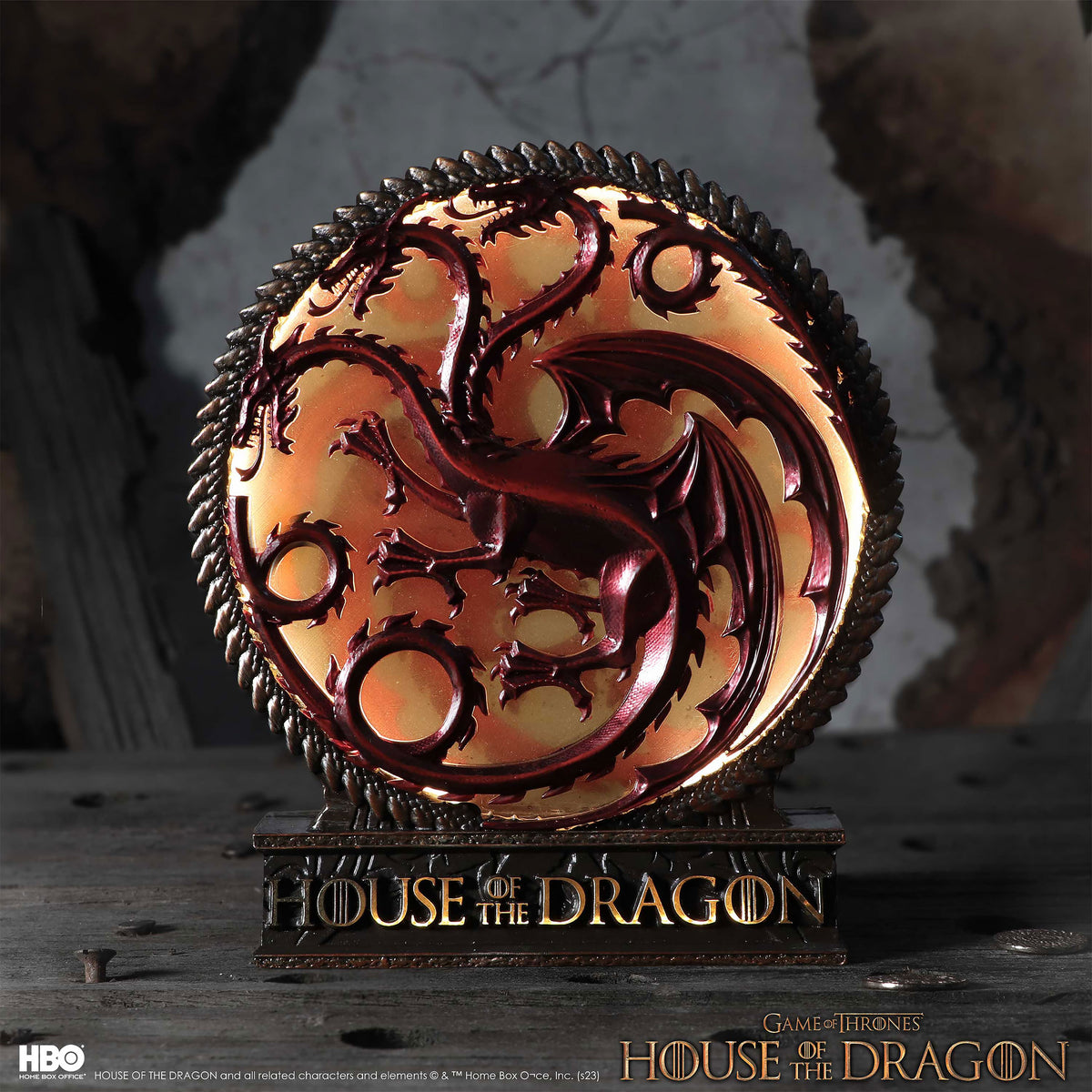 Produktbild Targaryen Wappen Tischlampe deluxe - House of the Dragon