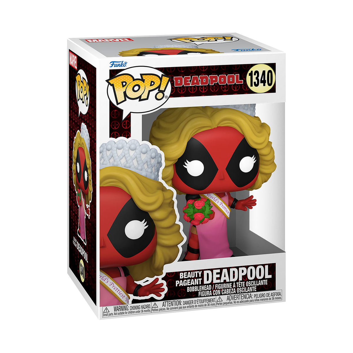 Produktbild Deadpool Beauty Pageant Funko Pop Wackelkopf-Figur