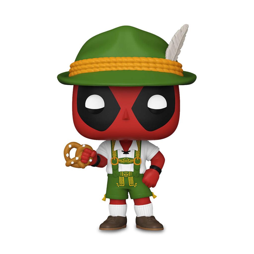 Produktbild Deadpool mit Lederhose Funko Pop Wackelkopf-Figur