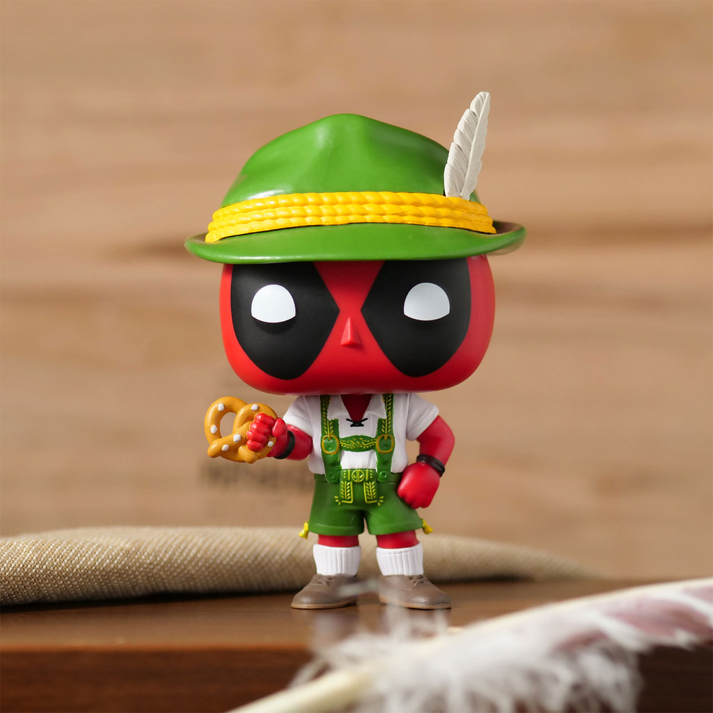 Produktbild Deadpool mit Lederhose Funko Pop Wackelkopf-Figur