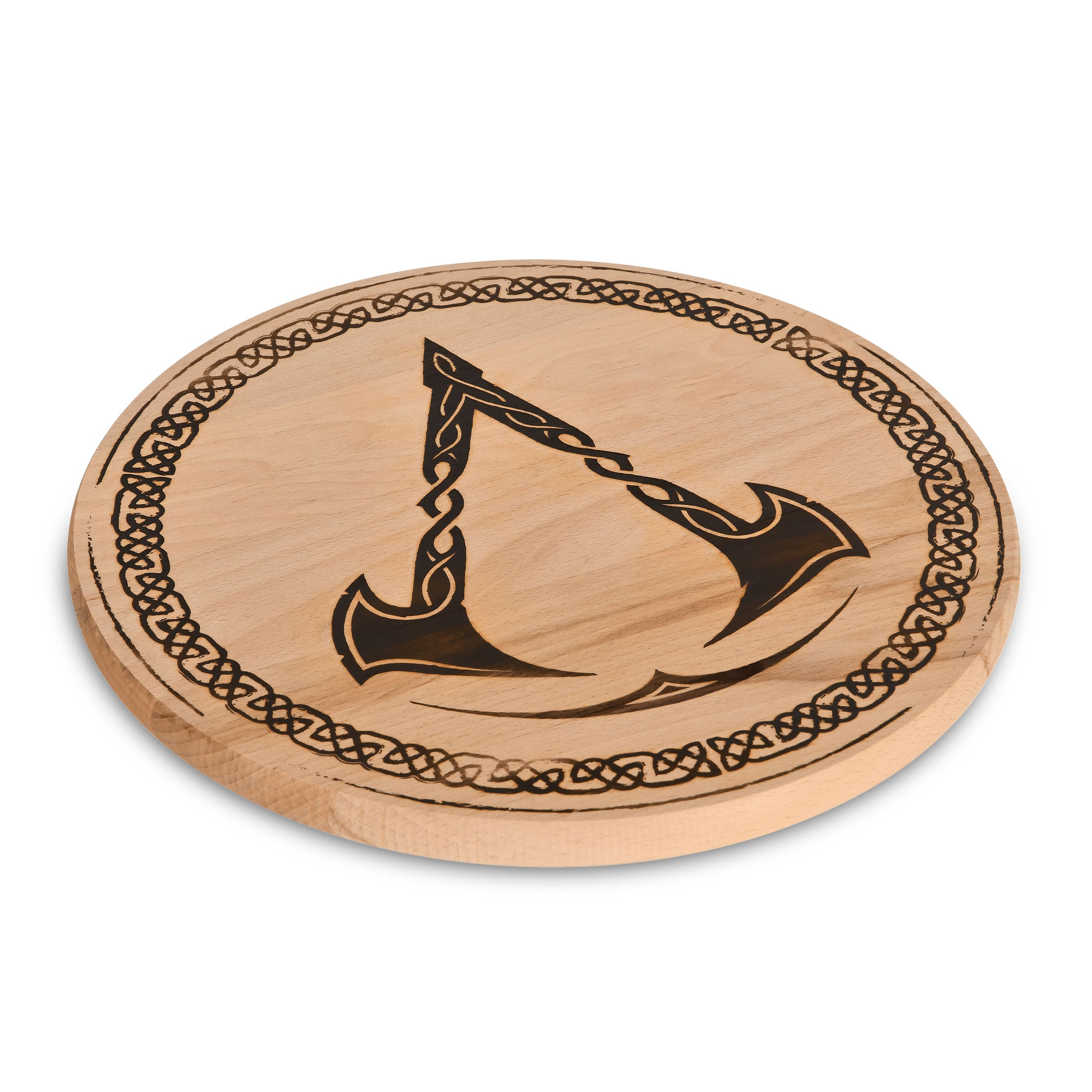 Produktbild Assassin's Creed - Valhalla Logo Schneidebrett Buche