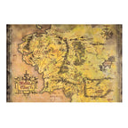 Produktbild Der Herr der Ringe - Mittelerde Karte Wandbild Holz