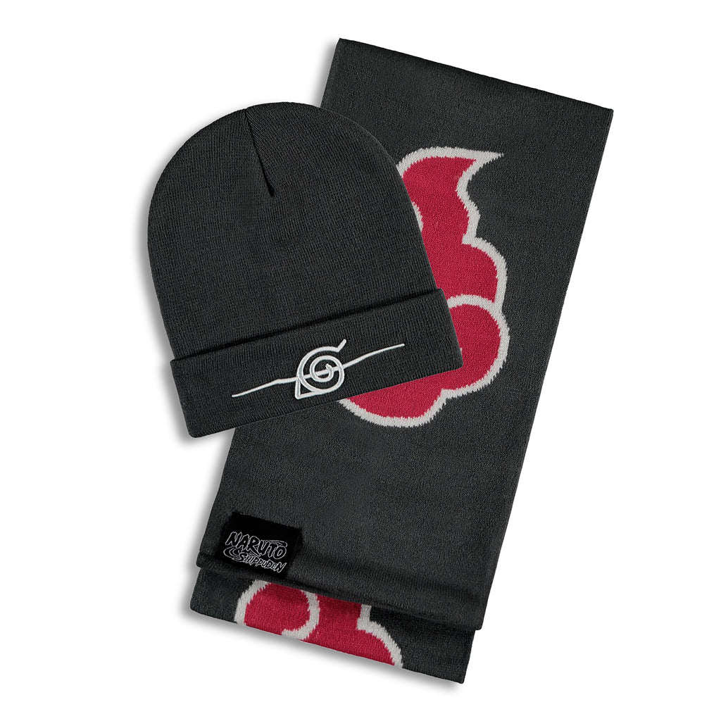 Produktbild Naruto - Akatzuki Mütze und Schal Geschenk Set